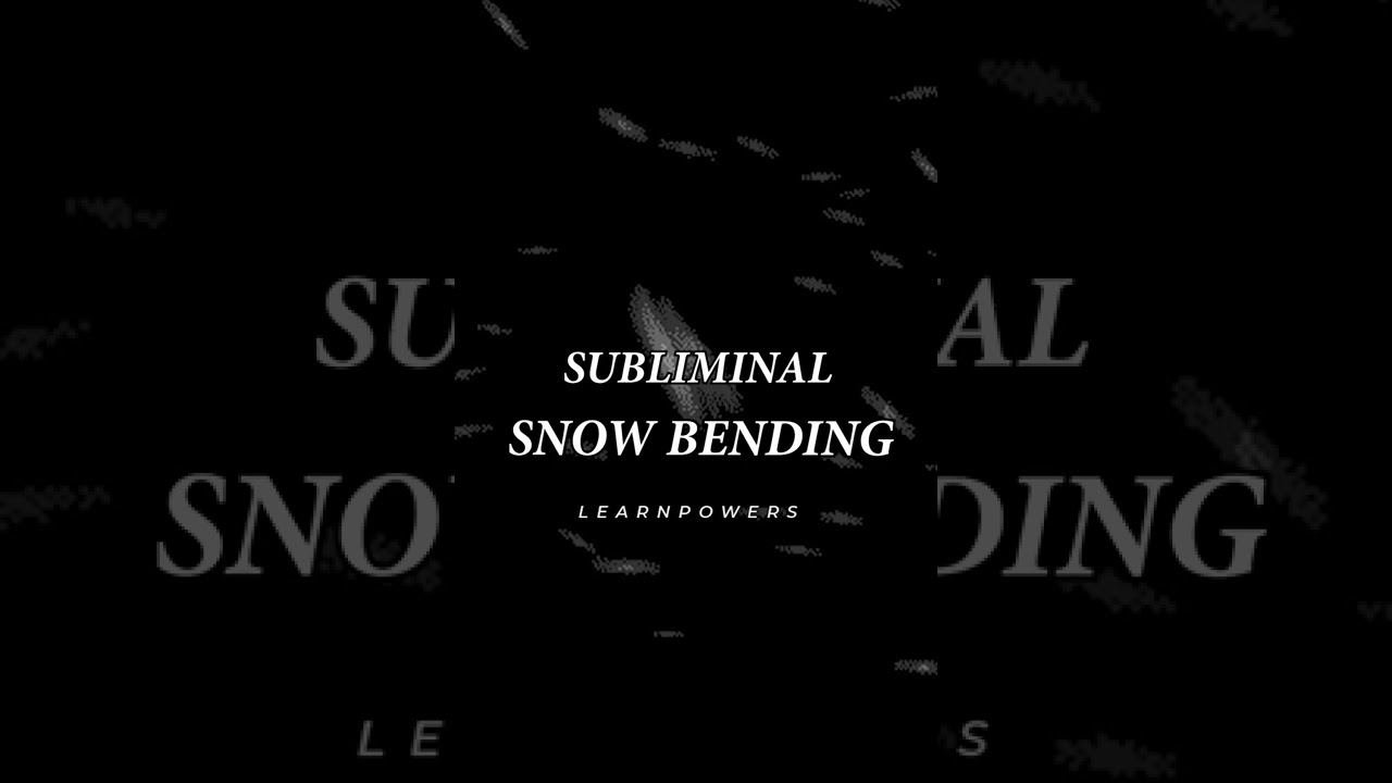 ✧ Snow Bending Subliminal (Control Snow and Ice)