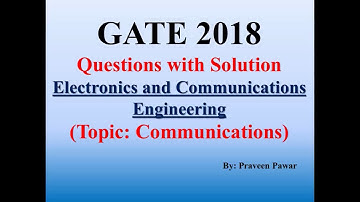 GATE-2018 ECE (Communications) Questions with Solution