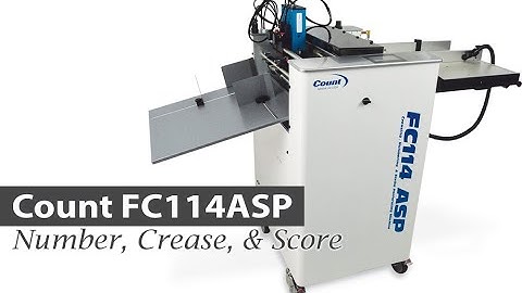 Count FC114ASP Friction-Feed Digital Creaser, Numbering, & Strike Perforating Machine