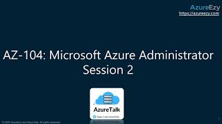 AZ-104 Session 2: Implement and manage Azure Webapps and Container