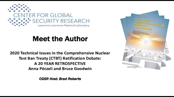 CGSR Author Series |  Technical Issues in the CTBT...