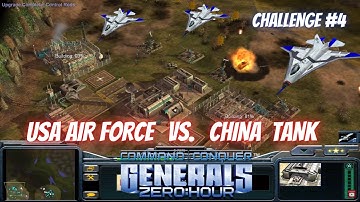 Zero Hour USA Air Force Challenge #4 – vs China Tank (Hard Difficulty)