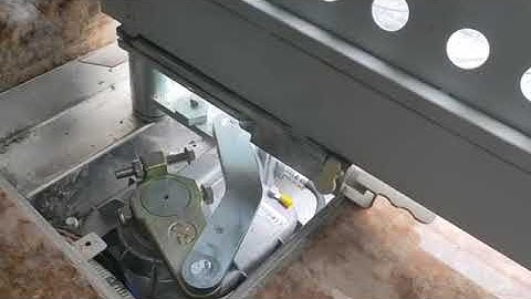 Hoạt động của động cơ cổng tự động âm sàn Vulcan V2