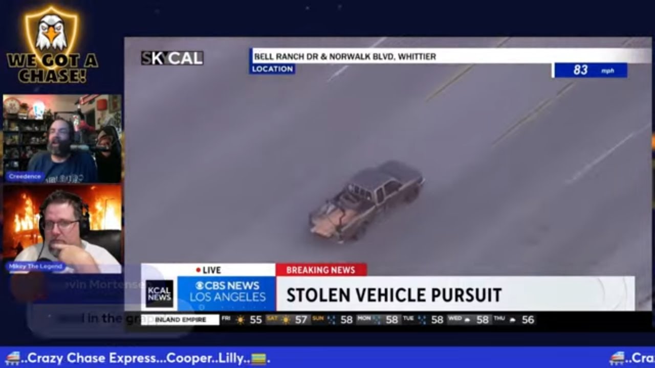 Live Police Chase IN LA - YouTube