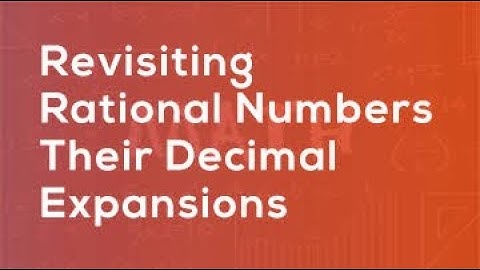 Revisiting Rational number and their decimal expansion in class 10 CBSE
