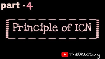 principle of ICN । botanical code । botanical nomenclature part 4 । #biology #botany