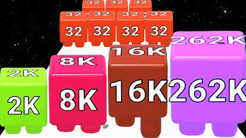 2048 Jelly Shooter vs Toy Spring - ASMR Gameplay (Freeplay, Max Level) New Update