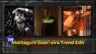 Montagem Guerreiro trend edit tutorial on after effects✨