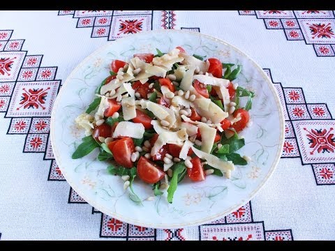 Видео рецепт Салат с рукколой и черри