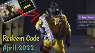 April 2022 Redeem Code Codm | Codm Redeem Code | New Redeem Code Codm | Today Redeem Code Codm