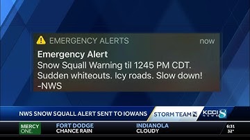 What is a snow squall?