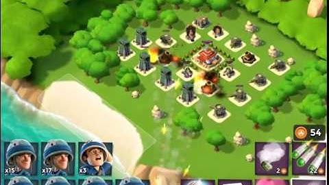 How to attack Splatter Level 45 - Boom Beach Attack