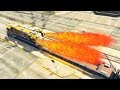 GTA 5 - Rocket Train 1000mph Crashing Vehicles