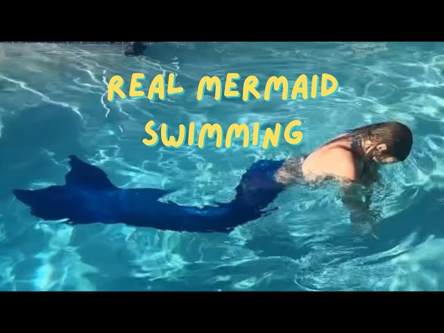 Real Mermaid Swimming Footage And Relaxing Mermaid Video 