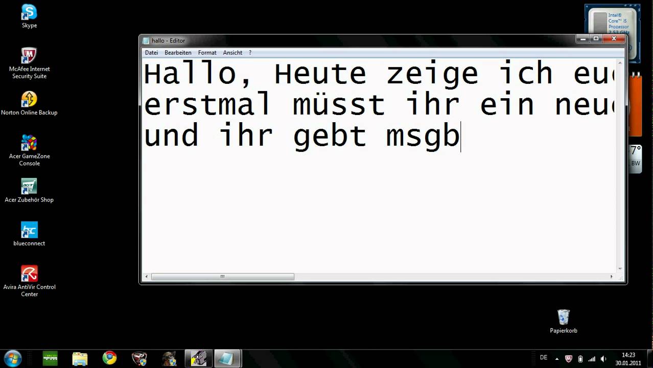 Tutorial : einfache msgbox erstellen - YouTube