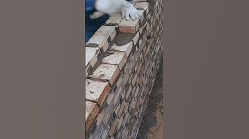 red brick masonry in the process of building a large house #construction  #popular #viralshorts