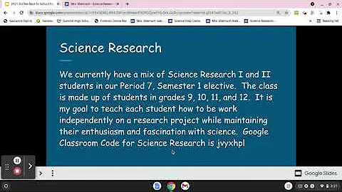 BSN 2021 Science Research