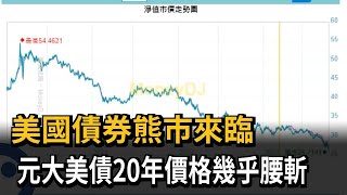 美國債券熊市來臨　元大美債20年價格幾乎腰斬－民視新聞