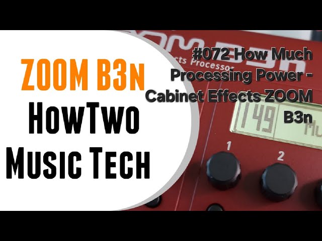 027 How To Use The Preselect Function ZOOM B3n - YouTube