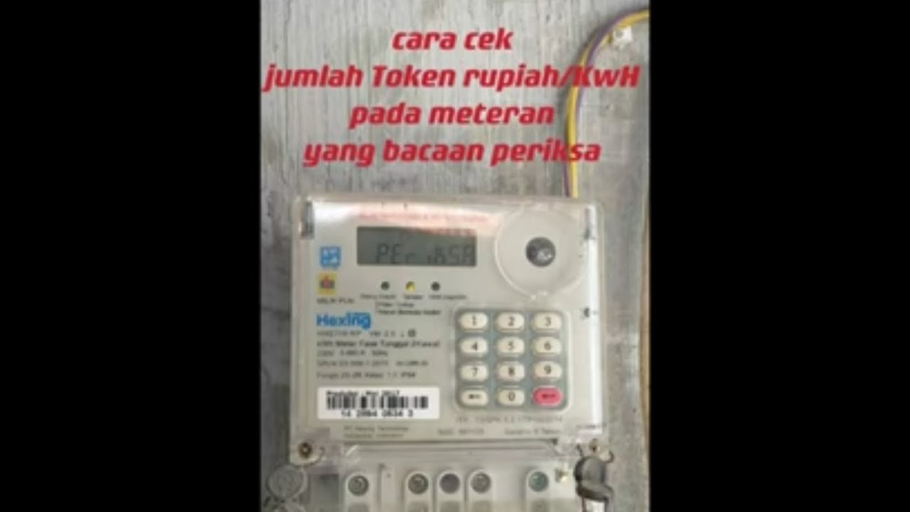 Cara menghilangkan tulisan periksa di kWh token dan ngecek