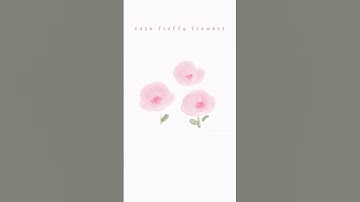 Cute spring flowers illustration on procreate