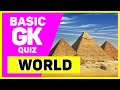 Gk question  quiz on world       