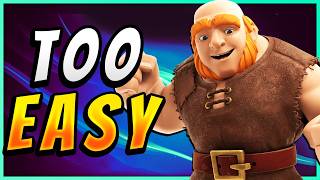 300+ TROPHIES in 30 MINUTES! NO SKILL GIANT GRAVEYARD 🏆 — Clash Royale