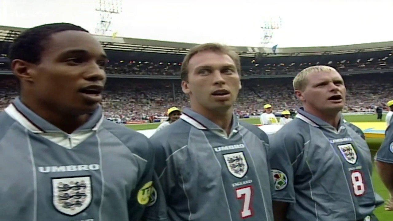 National Anthem Of England Euro 96 Semi Final Vs Germany Euro96relived Youtube 