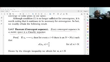 every convergent sequence is Cauchy in metric space