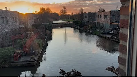 Magnificent and beautiful view in the morning in Wateringen. Goedemorgen !??