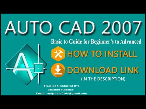 Beginner's to Guide Basic Auto Cad tutorials || How to download and set up Auto cad 2007