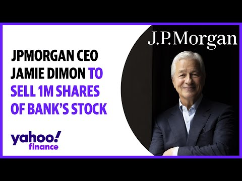 JPMorgan CEO Jamie Dimon to sell 1 million shares of bank's stock