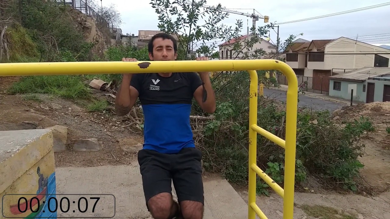 Test Flexion de Codos Isometrica en Barra Fija - YouTube
