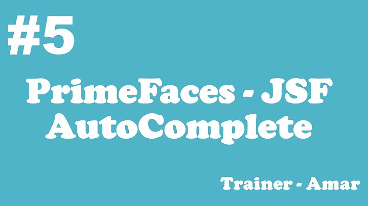 PrimeFaces - JSF Tutorial || AutoComplete in Primefaces using Netbeans IDE || Part-5