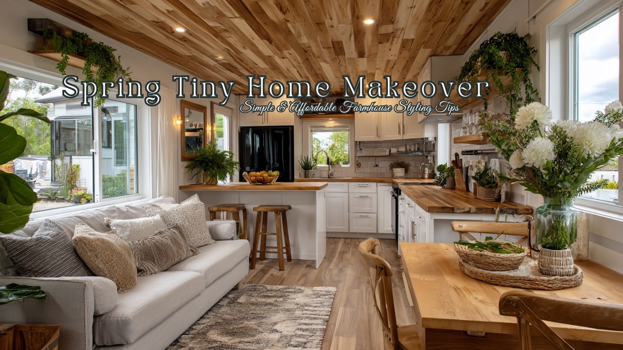 Spring Tiny Home Makeover | Simple & Affordable Farmhouse Styling Tips ...