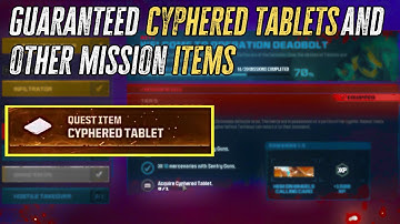 How To Get Guaranteed Cyphered Tablets & Story Items | MWZ