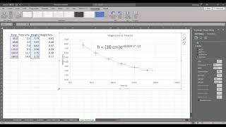 IB Physics - Exponential Function Linearization Walkthrough Profile