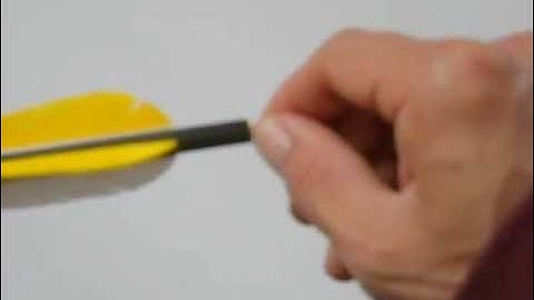 How to remove a broken nock inside an arrow - closed captioned, subtitled