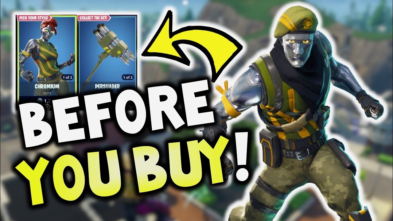 *NEW* DIECAST + CHROMIUM SKIN - BEFORE YOU BUY? - FORTNITE ITEMS + PERSUADER - SHOP RESET, NEW SKINS
