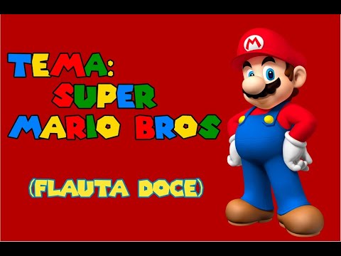 Super Mario Bros Theme  Flauta doce notas, Partituras, Flauta