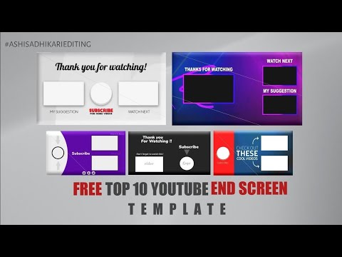 Free Top 10 YouTube End Screen Template • YouTube Outro Video • Copy Free Top 10 YouTube End Screen Template • YouTube Outro Video • Copy