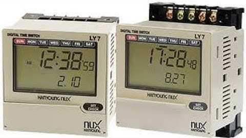 Hanyoung Nux - Hướng dẫn cài đặt timer thời gian thực LY7