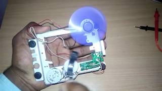 How To Make Easiest Mini Generatorhand-Powered Diy -Runs Leds,Dc Motor,Lashlight