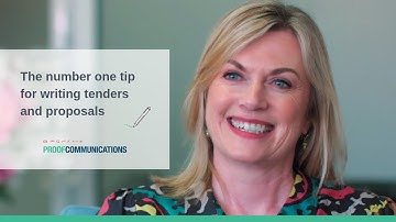 The number one tip for writing winning tenders and proposals