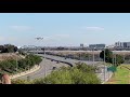 Windy and Bumpy Emirates 777-300ER landing at LAX