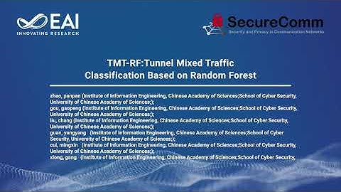 TMT-RF: Tunnel Mixed Traffic Classification Based on Random Forest
