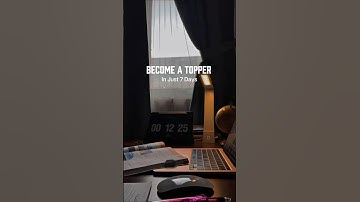 I Became The Top Student In 7 Days #study #topper #strategy