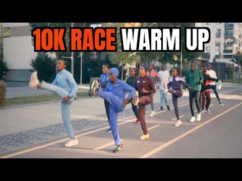This Is How Ethiopian Elite Runners Warm Up Before a Race | Brasov 10K