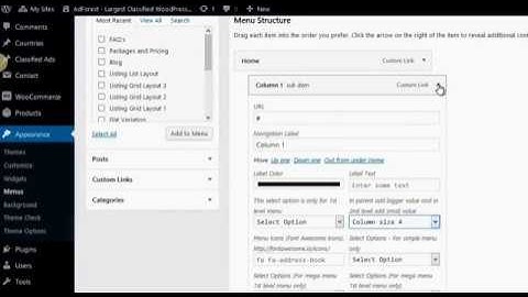 How To Set Up Adforest Menu