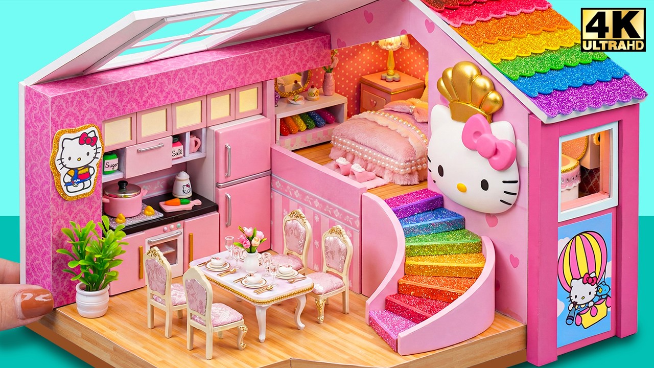 Make Hello Kitty Cooking House with Cute Mini Kitchen & Luxury 